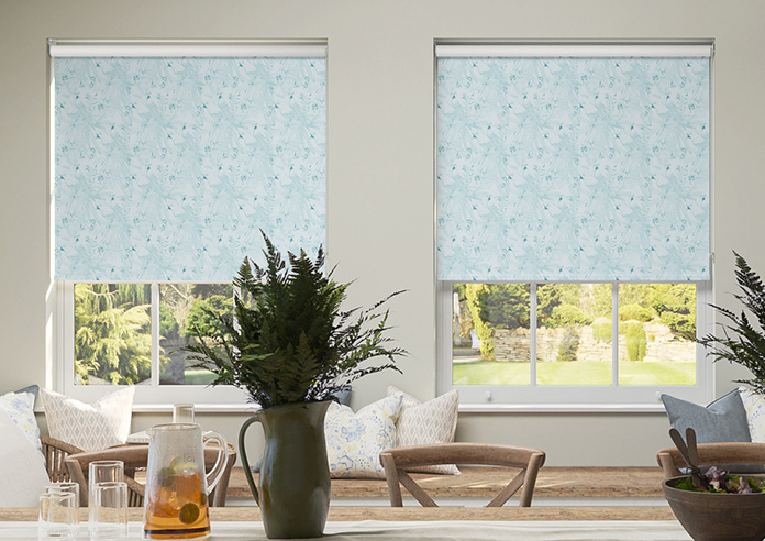 Peruvian Parrots, Turquoise - Roller Blind - Image 3